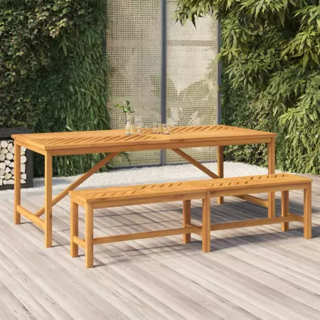 Tavolo da Pranzo da Giardino 200x90x74 cm Legno Massello Acacia