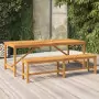 Tavolo da Pranzo da Giardino 200x90x74 cm Legno Massello Acacia