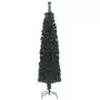 Albero Natale Artificiale Sottile Supporto 240 cm Fibra Ottica