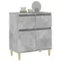 Credenza Grigio Cemento 60x35x70 cm in Legno Multistrato