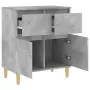 Credenza Grigio Cemento 60x35x70 cm in Legno Multistrato