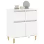 Credenza Bianco Lucido 60x35x70 cm in Legno Multistrato