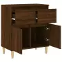 Credenza Rovere Marrone 60x35x70 cm in Legno Multistrato