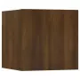 Armadietti TV Montati a Parete 2pz Rovere Marrone 30,5x30x30 cm