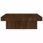 Tavolino da Salotto Rovere Marrone 90x90x28cm Legno Multistrato