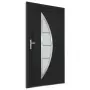 Porta Ingresso Antracite 98x208 cm in PVC