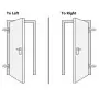 Porta Ingresso Antracite 98x208 cm in PVC