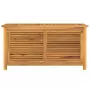 Contenitore Giardino con Borsa 114x50x58cm Legno Massello Teak