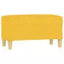 Panca Giallo Chiaro 70x35x41 cm in Tessuto