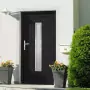 Porta Ingresso Antracite 98x190 cm in PVC