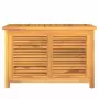 Contenitore Giardino con Borsa 90x50x58cm Legno Massello Teak