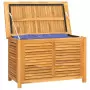 Contenitore Giardino con Borsa 90x50x58cm Legno Massello Teak