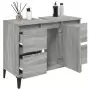 Mobile Lavabo Grigio Sonoma 80x33x60 cm in Legno Multistrato