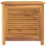 Contenitore Giardino con Borsa 60x50x58cm Legno Massello Teak