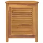 Contenitore Giardino con Borsa 60x50x58cm Legno Massello Teak