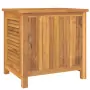 Contenitore Giardino con Borsa 60x50x58cm Legno Massello Teak