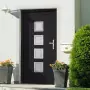 Porta Ingresso Antracite 98x208 cm in PVC