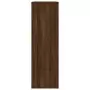 Libreria/Credenza Rovere Marrone 50x25x80 cm Legno Multistrato