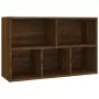 Libreria/Credenza Rovere Marrone 50x25x80 cm Legno Multistrato