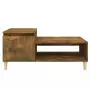 Tavolino da Salotto Rovere Fumo 100x50x45 cm Legno Multistrato