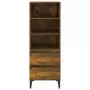 Credenza Rovere Fumo 40x36x110 cm in Legno Multistrato