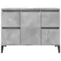 Mobile Lavabo Grigio Cemento 80x33x60 cm in Legno Multistrato