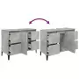 Mobile Lavabo Grigio Cemento 80x33x60 cm in Legno Multistrato