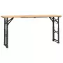 Tavolo Pieghevole Birreria 170x50x75/105cm Legno Massello Abete