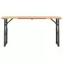 Tavolo Pieghevole Birreria 170x50x75/105cm Legno Massello Abete