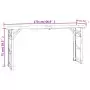 Tavolo Pieghevole Birreria 170x50x75/105cm Legno Massello Abete