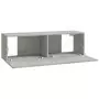 Mobili Porta TV a Parete 4 pz Grigio Cemento 100x30x30 cm