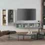 Set di Mobili Porta TV 4 pz Grigio Cemento in Legno Multistrato