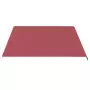 Tessuto di Ricambio per Tenda da Sole Rosso Borgogna 4,5x3,5 m