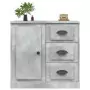 Credenza Grigio Cemento 70x35,5x67,5 cm in Legno Multistrato