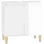 Mobile Lavabo Bianco Lucido 58x33x60 cm in Legno Multistrato