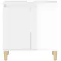 Mobile Lavabo Bianco Lucido 58x33x60 cm in Legno Multistrato