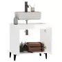 Mobile Lavabo Bianco Lucido 58x33x60 cm in Legno Multistrato