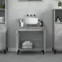 Mobile Lavabo Grigio Cemento 58x33x60 cm in Legno Multistrato