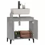 Mobile Lavabo Grigio Cemento 58x33x60 cm in Legno Multistrato