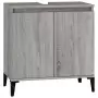 Mobile Lavabo Grigio Sonoma 58x33x60 cm in Legno Multistrato