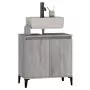 Mobile Lavabo Grigio Sonoma 58x33x60 cm in Legno Multistrato