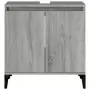 Mobile Lavabo Grigio Sonoma 58x33x60 cm in Legno Multistrato