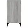 Mobile Lavabo Grigio Sonoma 58x33x60 cm in Legno Multistrato