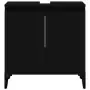 Mobile Lavabo Nero 58x33x60 cm in Legno Multistrato