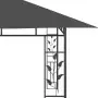 Gazebo con Zanzariera 4x3x2,73 m Antracite 180 g/m²