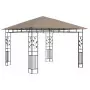 Gazebo con Zanzariera Luci LED 3x3x2,73 m Grigio Talpa