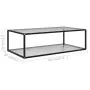 322902  Coffee Table Transparent 120x60x35 cm Tempered Glass