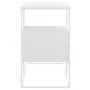 Tavolino Bianco 55x36x59,5 cm Legno Multistrato