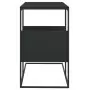 Tavolino Nero 55x36x59,5 cm Legno Multistrato