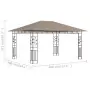 Gazebo con Zanzariera 4x3x2,73 m Talpa 180 g/m²